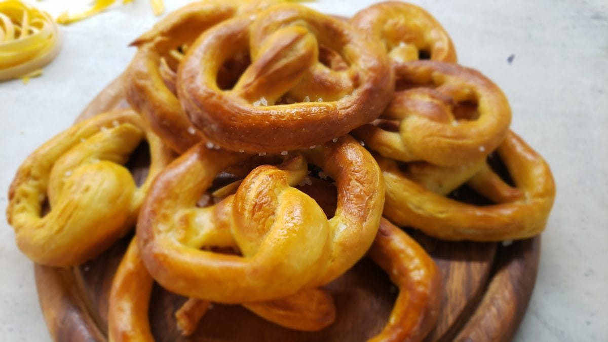 Bretzeln... io e Silvia in cucina 2019!