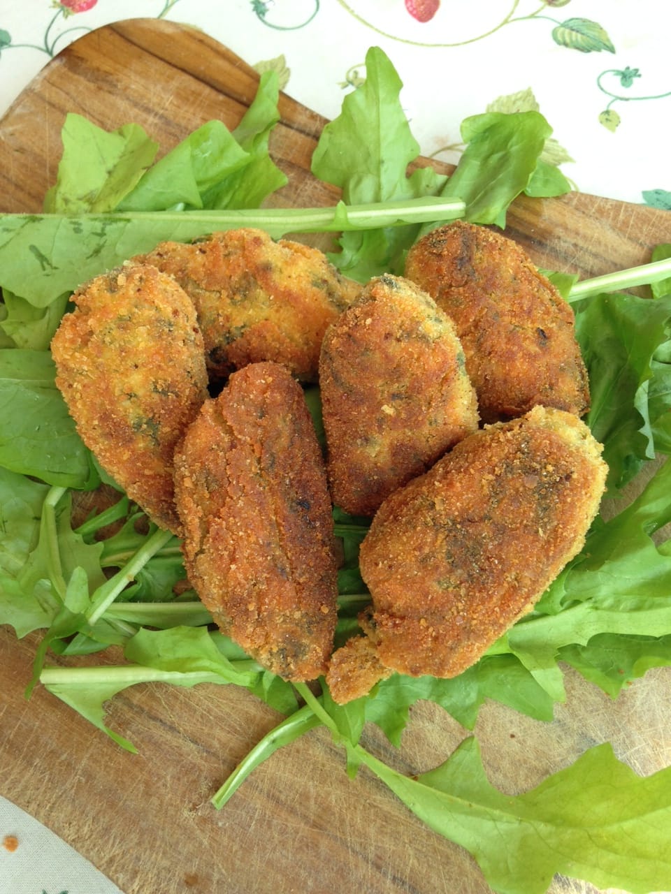Polpette vegetariane con tarassaco