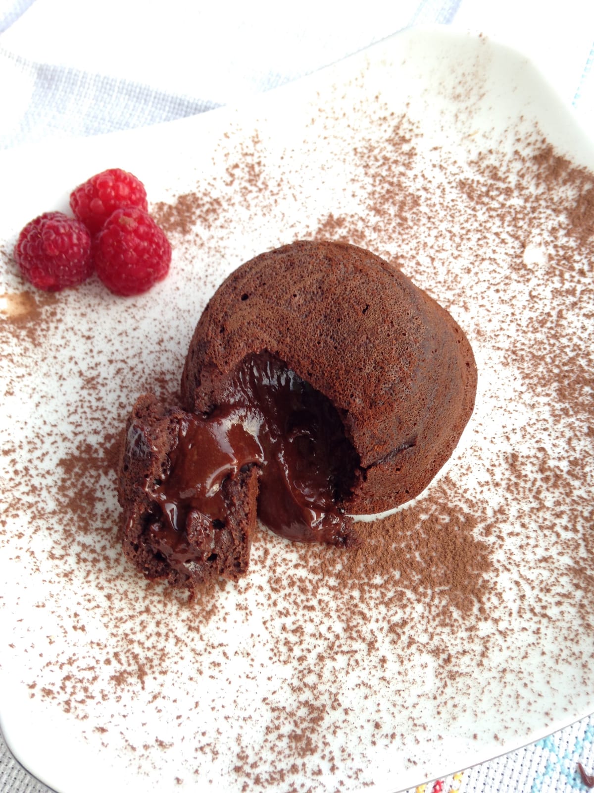 Tortino di cioccolato fondente con cuore caldo