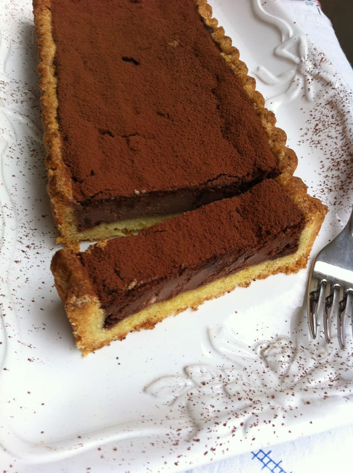 Crostata di ricotta e cioccolato