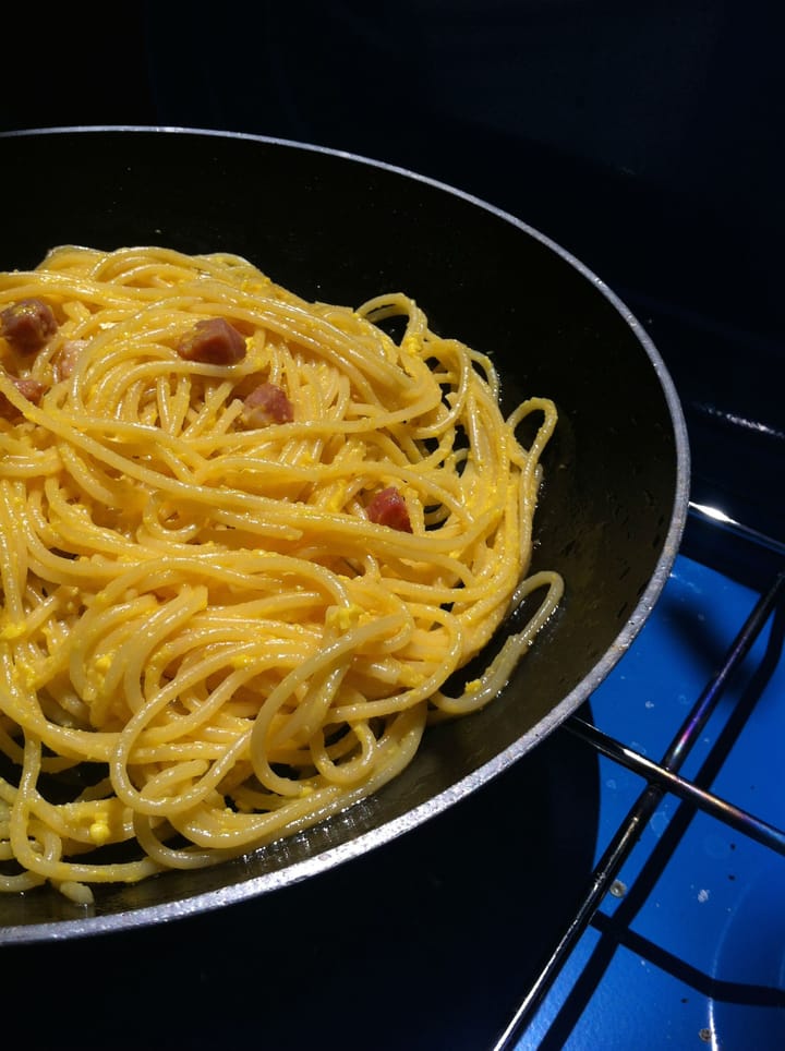 Finta carbonara in campeggio