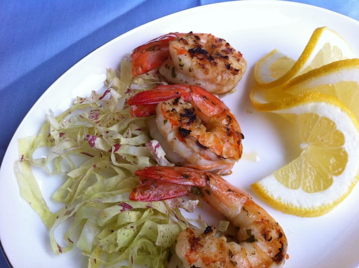 Gamberoni piccanti alla griglia